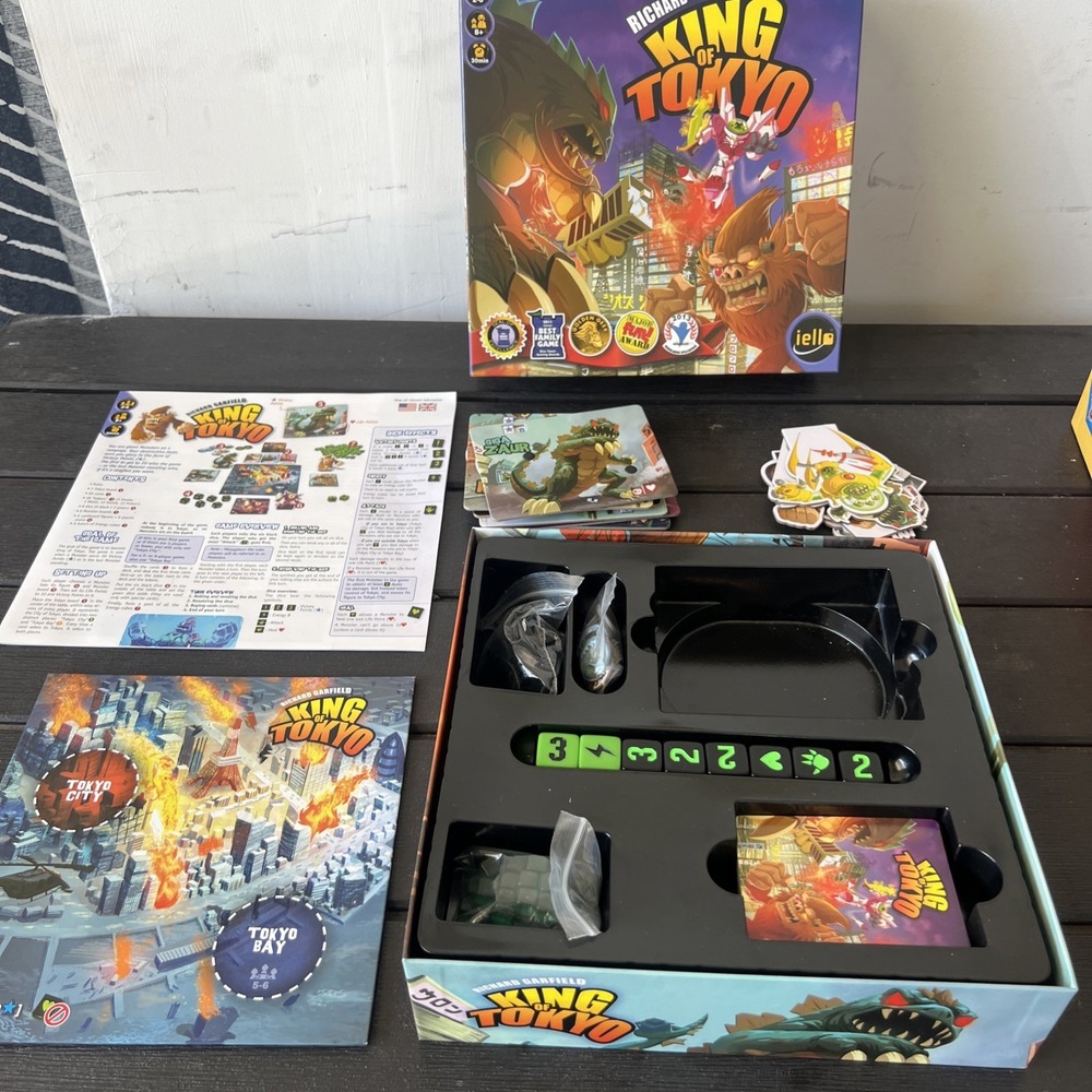 King of Tokyo Board Game Richard Garfield Complete Open Box